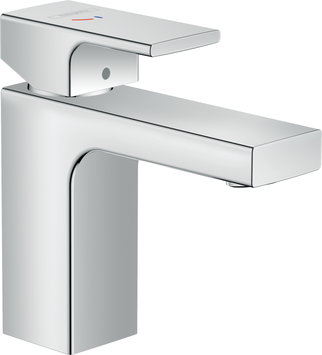 Mitigeur de lavabo Hansgrohe Vernis Shape 100 CoolStart chromé avec tirette et vidage