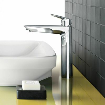 Hansgrohe Logis 190 Ecosmart Chrome Brass Basin Mixer with Pull Rod and Waste Set