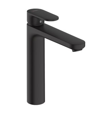 Mitigeur de lavabo Hansgrohe Vernis Blend 190 avec tirette et vidage en noir mat