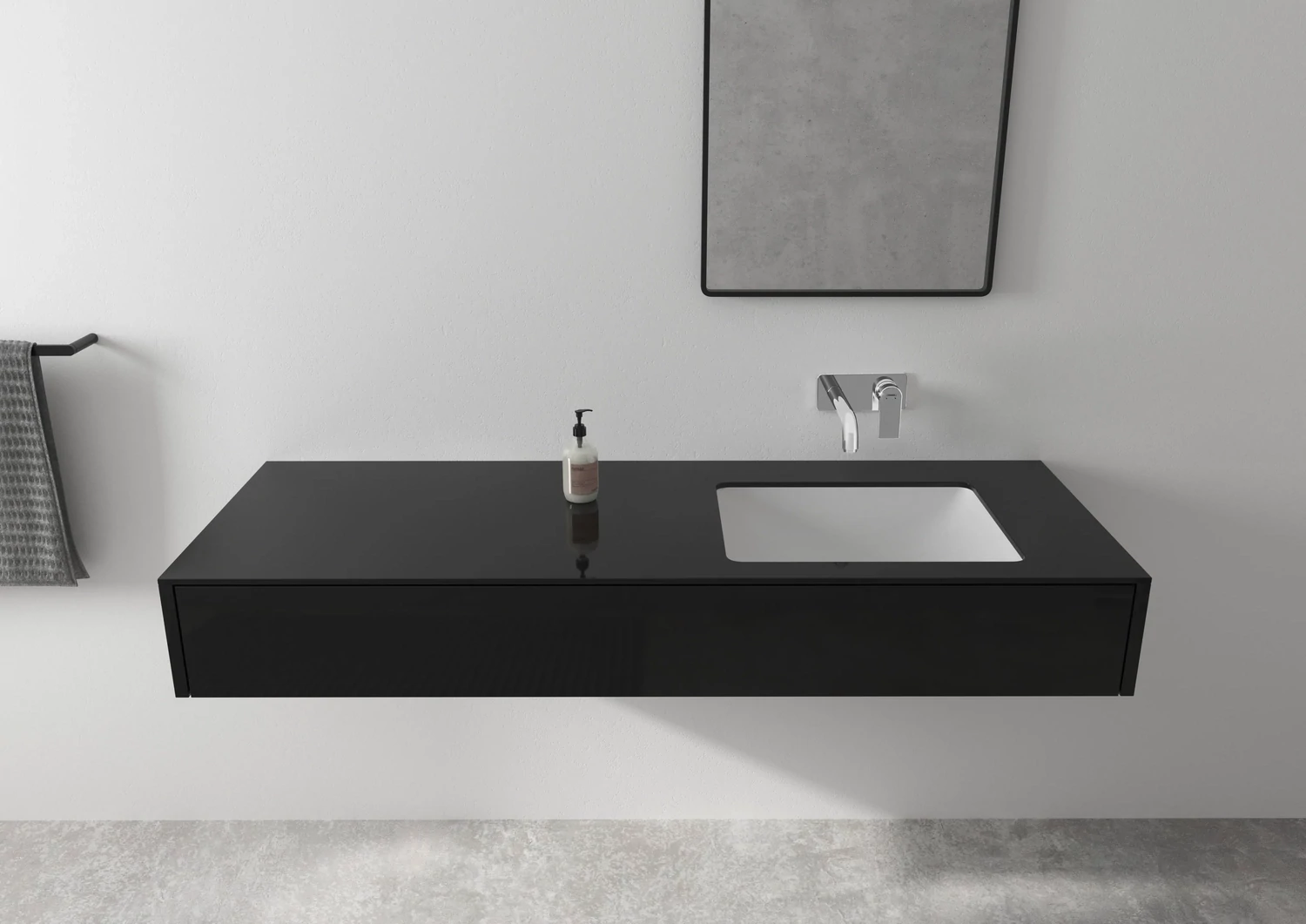 Mitigeur de lavabo encastré Hansgrohe Vernis Shape bec 207 mm