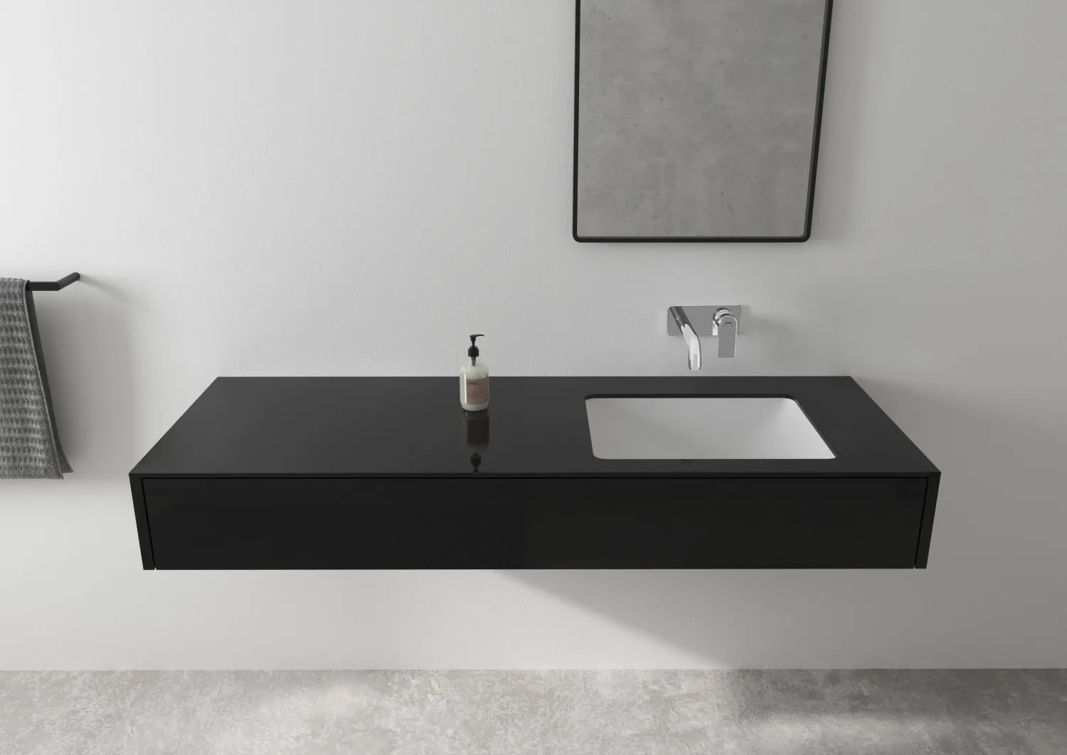 Mitigeur de lavabo encastré Hansgrohe Vernis Shape bec 207 mm