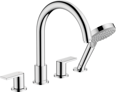 Mélangeur 4 trous pour montage sur bord de baignoire Hansgrohe Vernis Shape