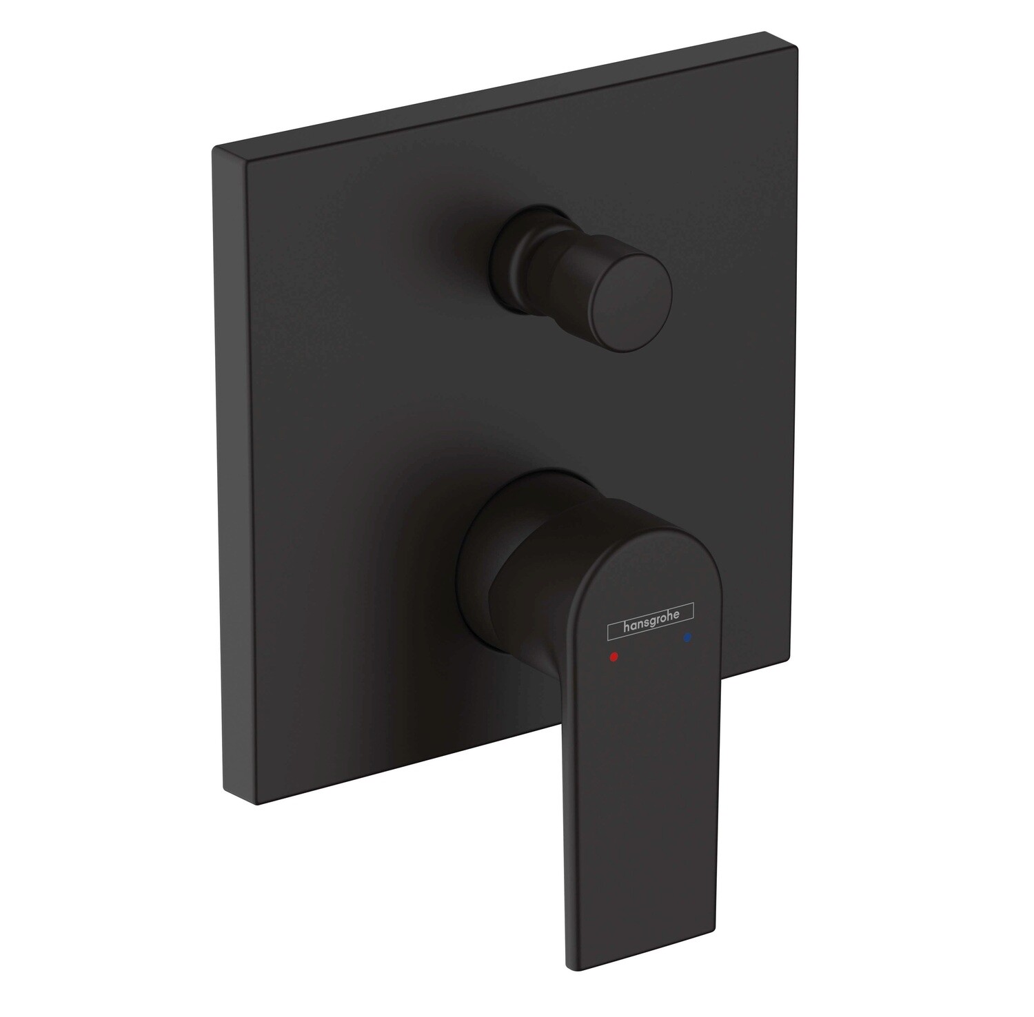 Set de finition pour mitigeur bain / douche encastré Hansgrohe Vernis Shape en noir mat