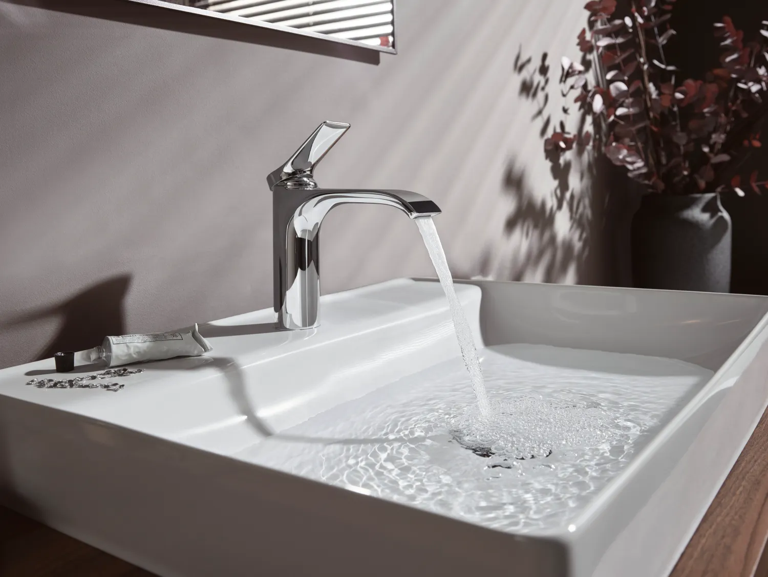 Mitigeur de lavabo Hansgrohe Vivenis 110 avec tirette et vidage
