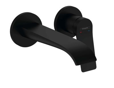 Mitigeur de lavabo encastré Hansgrohe Vivenis 195 mm en noir mat