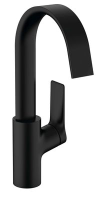 Mitigeur de lavabo Hansgrohe Vivenis 210 avec bec orientable, tirette et vidage en noir mat