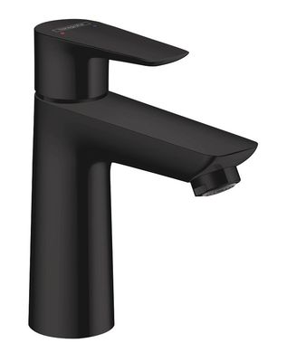 Mitigeur de lavabo Hansgrohe Talis E 110 avec tirette et vidage en noir mat