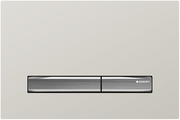 Geberit Sigma50 Actuation Plate / Grey Sand Glass - Chrome