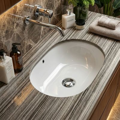 Geberit VariForm Undermount Sink Oblong 62.5 x 49 cm with Overflow