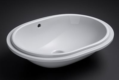 Geberit VariForm Undermount Sink Oblong 62.5 x 49 cm with Overflow