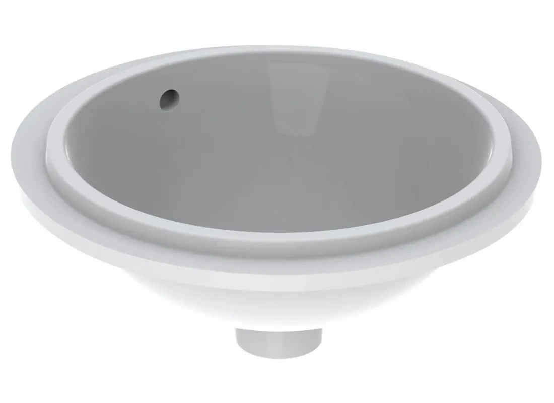 Geberit VariForm Circular Under-Mount Basin Diameter 40 cm with Overflow
