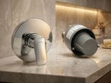 Logis Logis Ensemble Set de finition pour mitigeur douche encastré + corps d'encastrement