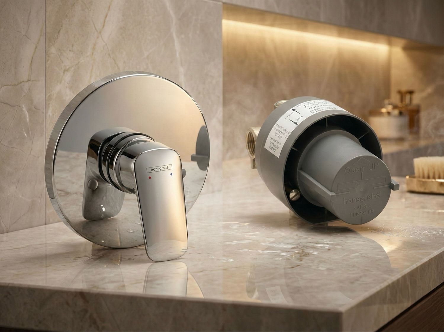Hansgrohe Logis Concealed Shower Mixer Trim Set with Built-In Body