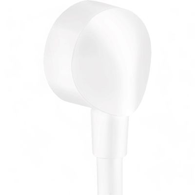 Coude de raccordement Hansgrohe FixFit en blanc mat Coude de raccordement Hansgrohe FixFit en blanc mat