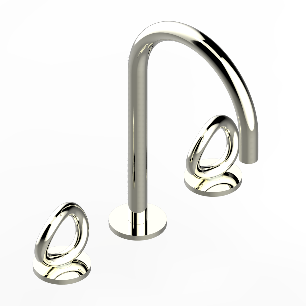 Mélangeur de lavabo 3 trous THG avec vidage - Collection "O" — vue 3