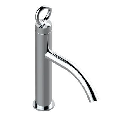 Mitigeur de lavabo monotrou THG 80, avec joystick, livré avec vidage - Collection "O"