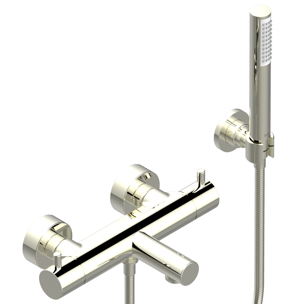 Mitigeur thermostatique de bain / douche THG mural - Collection "O"