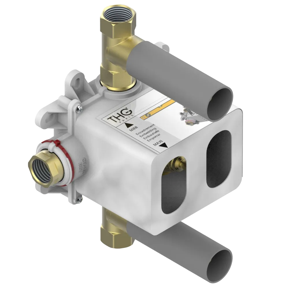 Corps d'encastrement THG pour mitigeur de douche à encastrer thermostatique — vue 1