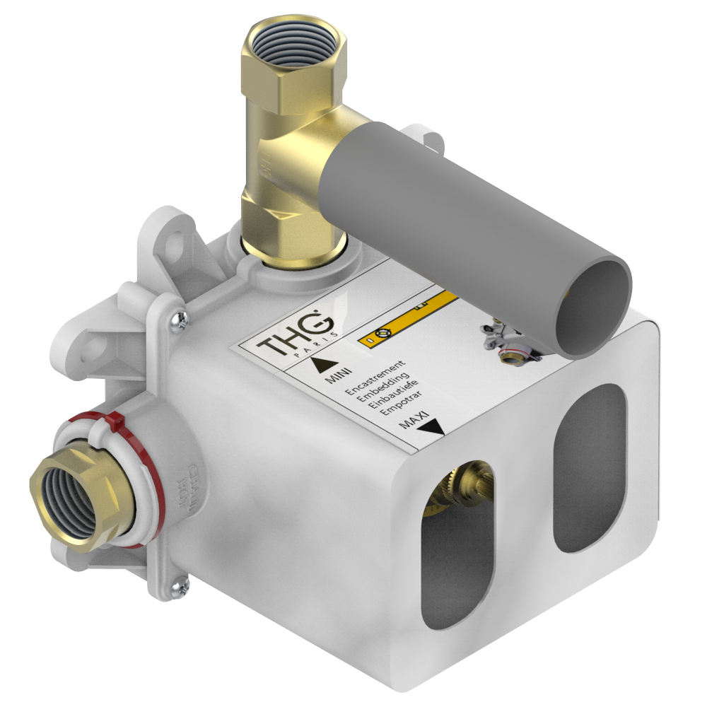 Corps d'encastrement THG pour mitigeur de douche à encastrer thermostatique — vue 1