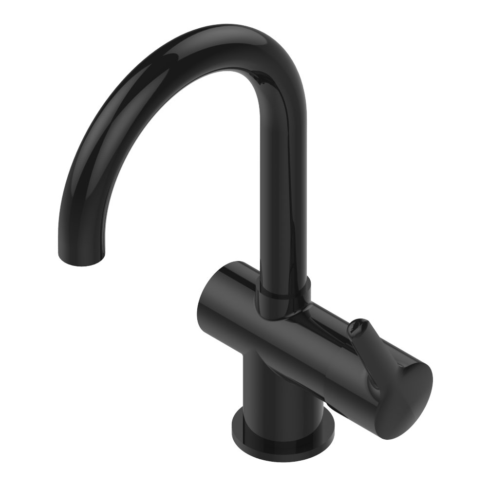 Mitigeur de lavabo monotrou THG 190 avec vidage - Collection "Bondi à manettes"