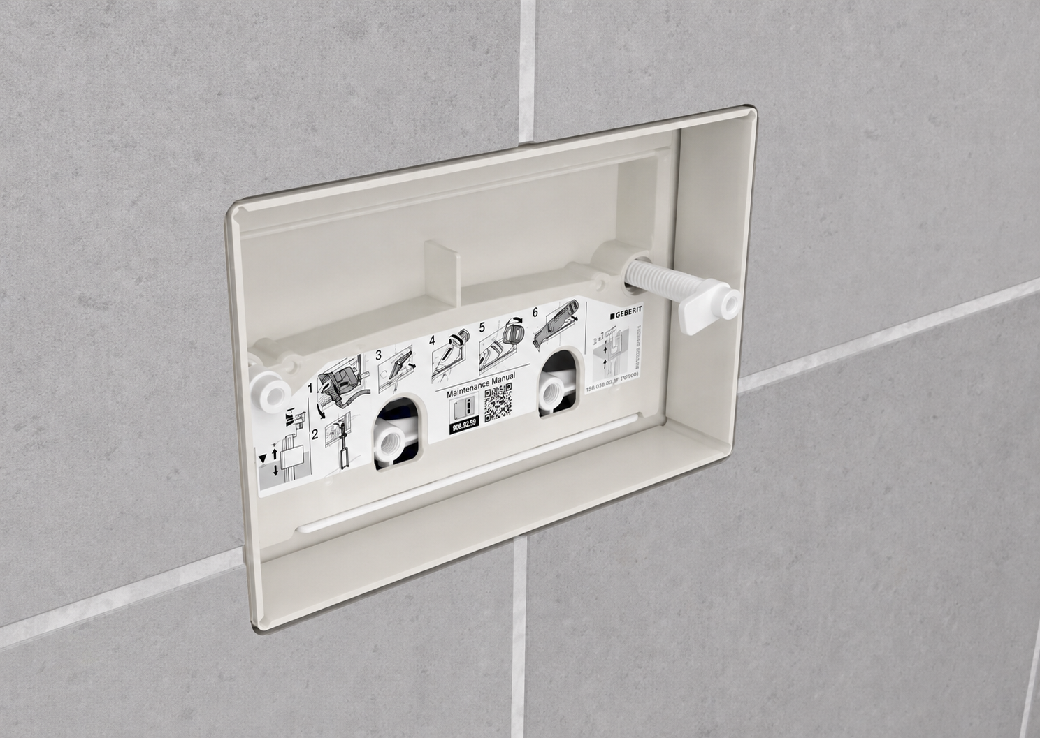 Plaque de protection Geberit pour réservoir à encastrer Alpha 8 cm Next Gen - vue 2