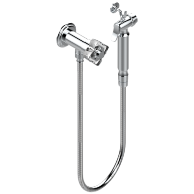 Ensemble hygiénique de WC THG avec robinet d'arrêt - Collection "Pétale de Cristal Clair"