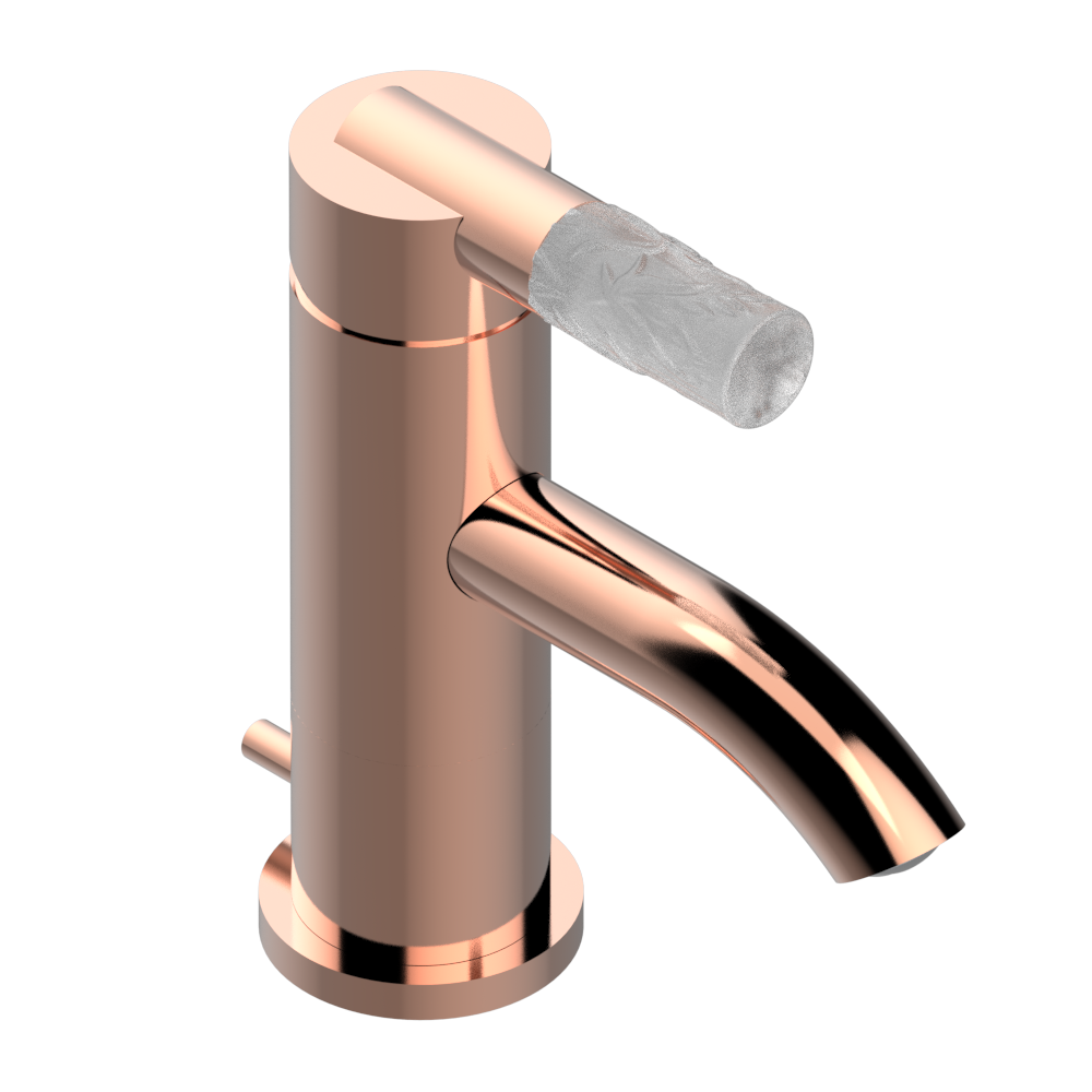 Mitigeur de lavabo monotrou THG 80 avec vidage - Collection "Bambou Cristal Clair" — vue 4