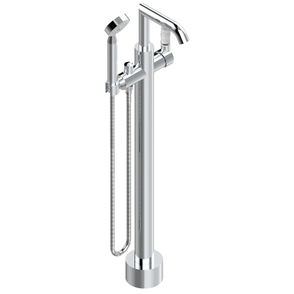 Mitigeur de bain / douche sur pied THG - Collection "Bambou Cristal Clair"