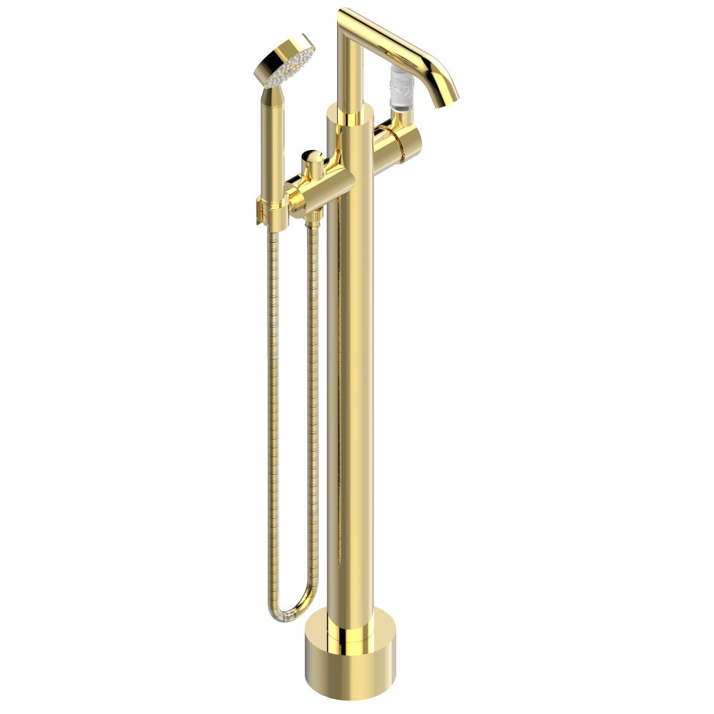 Mitigeur de bain / douche sur pied THG - Collection "Bambou Cristal Clair" — vue 2