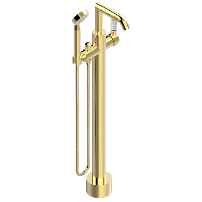 Mitigeur de bain / douche sur pied THG - Collection "Bambou Cristal Clair"