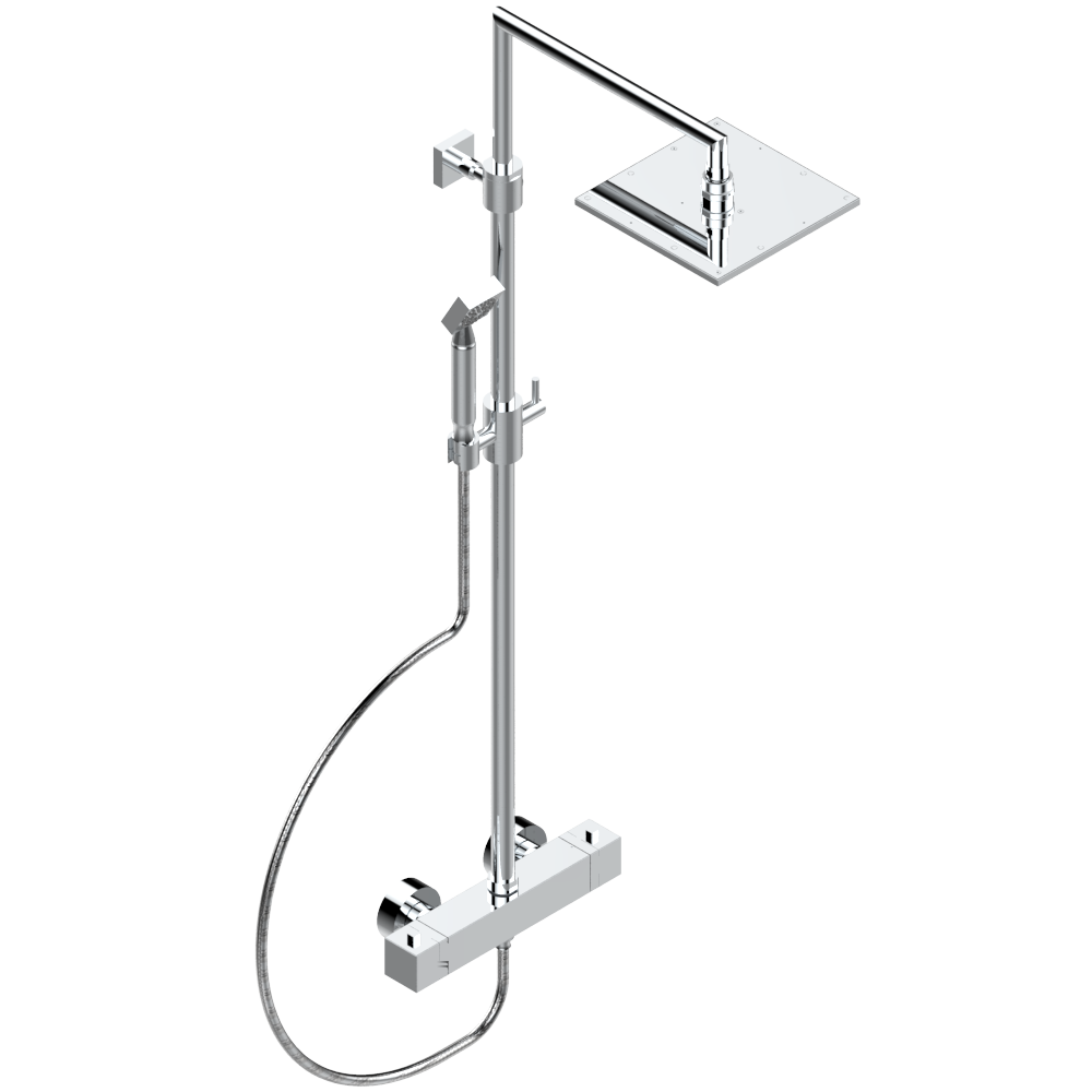 Colonne de douche thermostatique THG - Collection "Beluga à manettes"