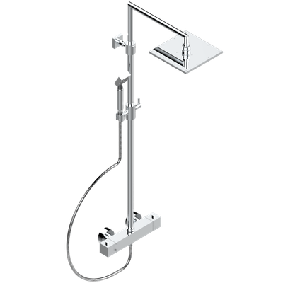 Colonne de douche thermostatique THG - Collection "Beluga à manettes"