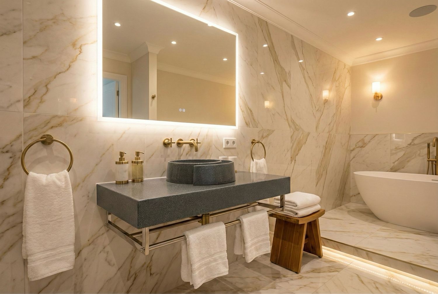 Plan Stone 90 cm granité gris