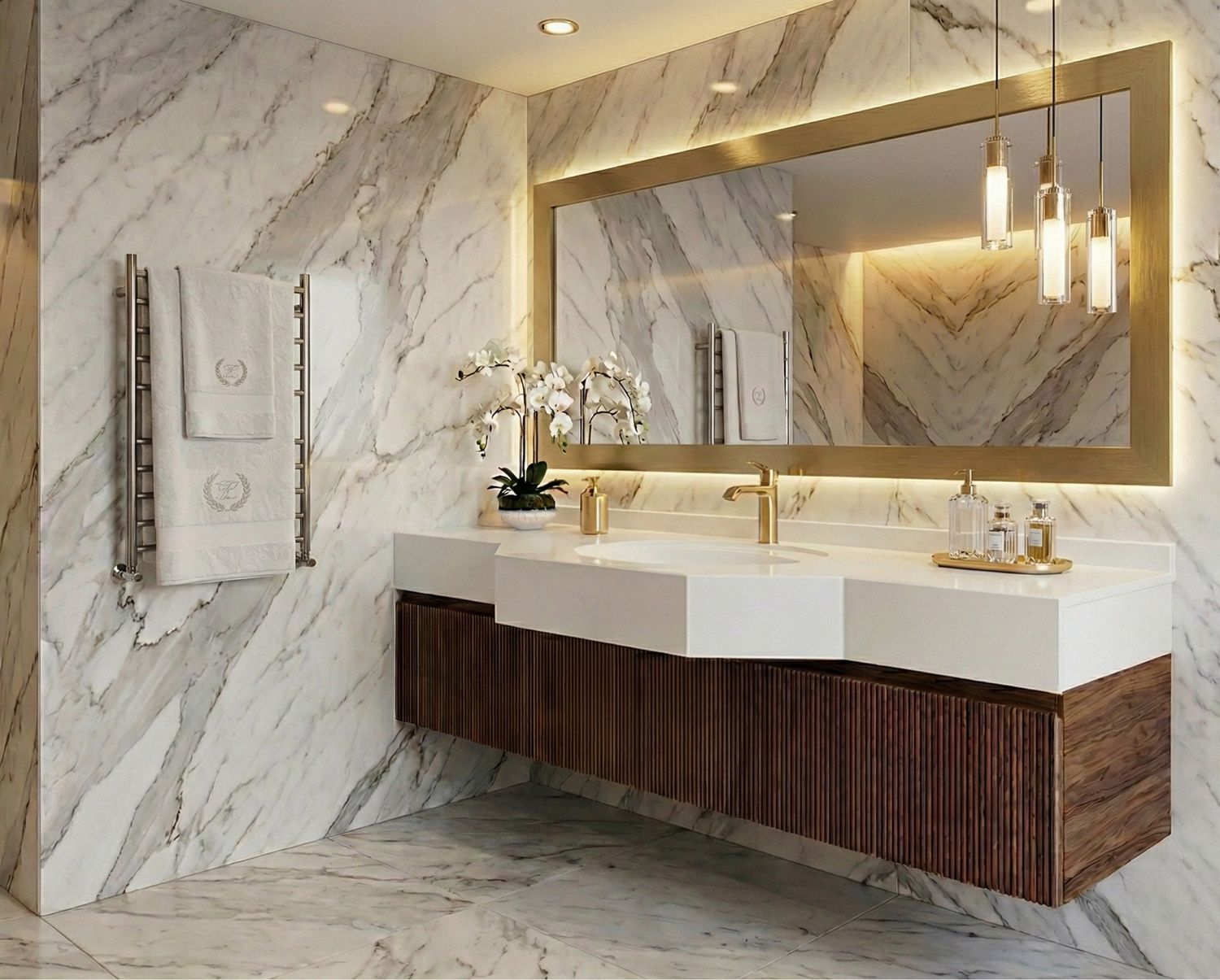 Vanity top Diva 160 cm — Product view 5