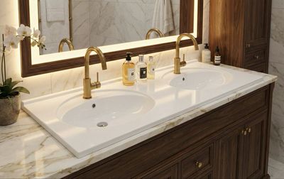 Double Basin Countertop Lagune 150 cm Double Basin Countertop Lagune 150 cm