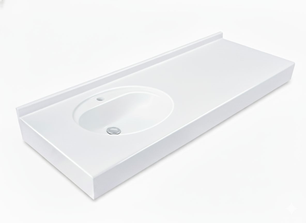 Plan-vasque Atoll 120 cm décentré — Vue produit 6