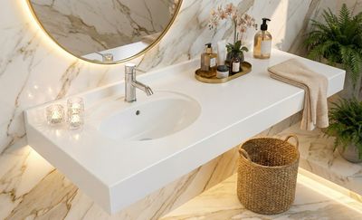 Atoll 120 cm Offset Washbasin Atoll 120 cm Offset Washbasin