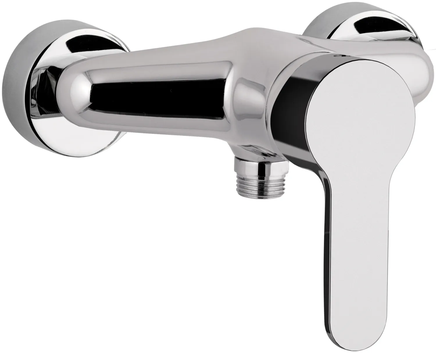 Shower mixer with front lever Remer Winner in chrome-plated brass