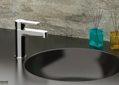 Remer Winner 100 Chrome Brass Sink Mixer with Pull-Out and Drain