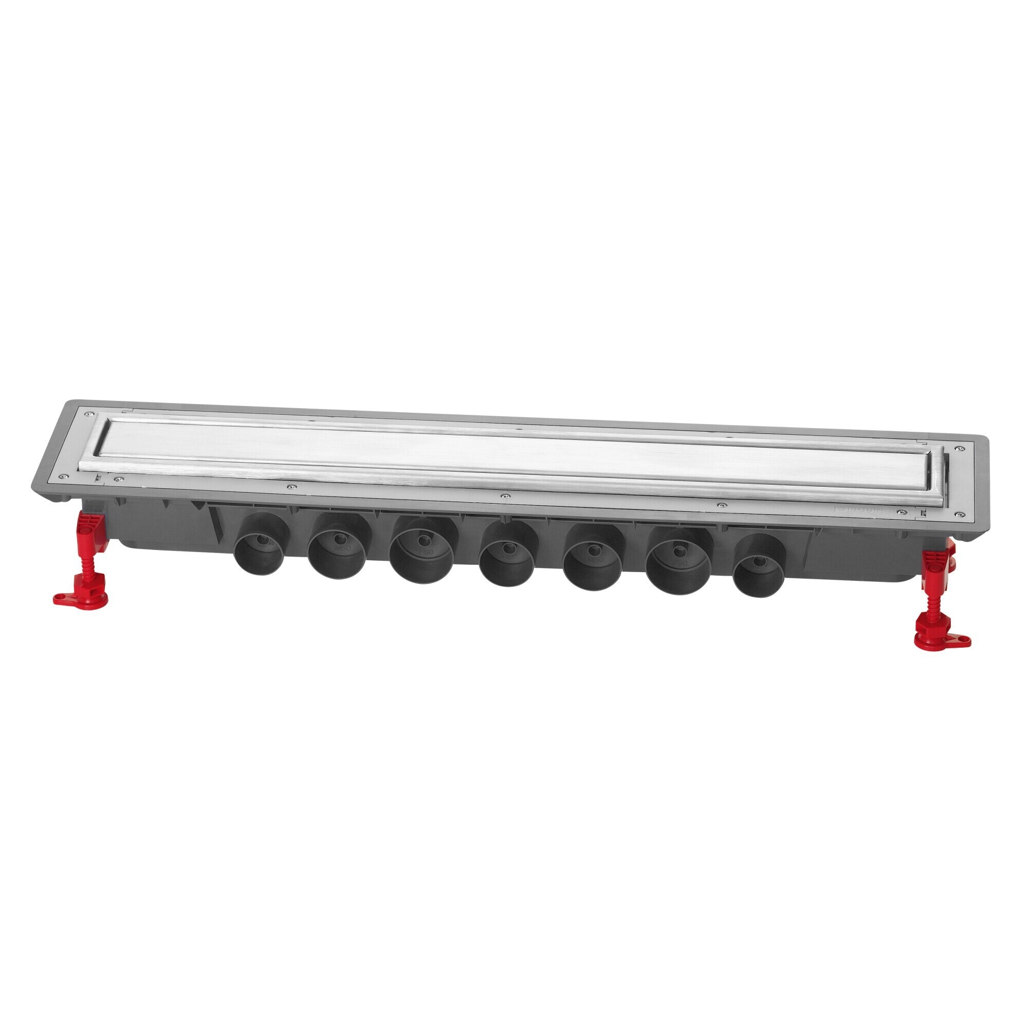 Canivelle de douche Wirquin Venisio Expert 70 cm avec grille réversible prêt à carreler​ ou en acier inoxydable brossé - débit d'évacuation 79 L/min - vue 5
