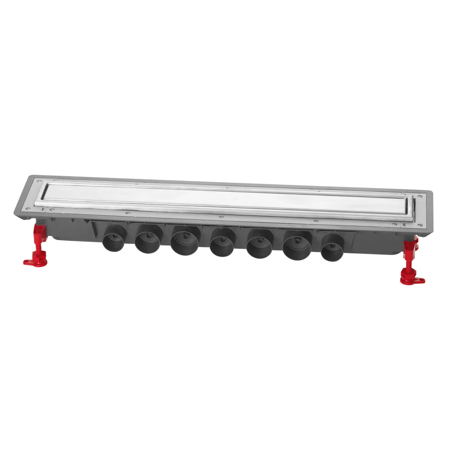 Canivelle de douche Wirquin Venisio Expert 70 cm avec grille réversible prêt à carreler ou en acier inoxydable brossé - débit d'évacuation 79 L/min — vue 5