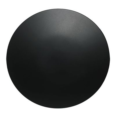 Wirquin Nano bonde de lavabo quick-clac en noir mat, siphon inclus, design circulaire et plat.