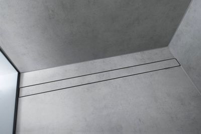 Set de finition Hansgrohe RainDrain Rock 800 mm découpable et carrelable