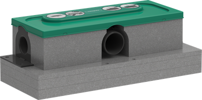 Kit d'encastrement Hansgrohe uBox universel pour canivelles de douche RainDrain Flex - débit d'évacuation 42 L/min