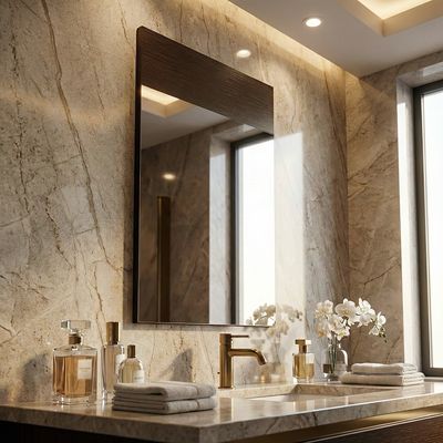 Aden Bathroom Mirror 60 cm x 34 cm - MDF Wood