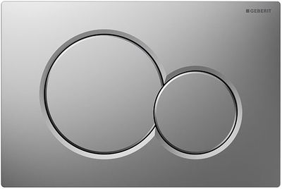 Geberit Sigma01 Flush Plate Round / Matt Chrome Lacquered