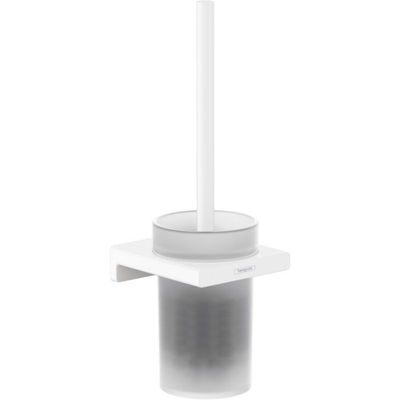 Porte-balais mural Hansgrohe AddStoris Q en blanc mat Porte-balais mural Hansgrohe AddStoris Q en blanc mat