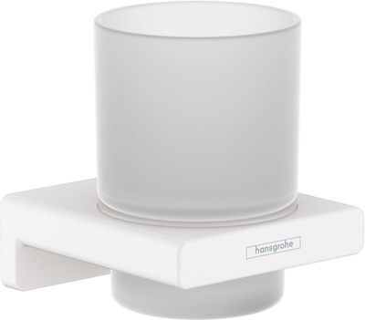 Porte-brosse à dents Hansgrohe AddStoris en blanc mat Porte-brosse à dents Hansgrohe AddStoris en blanc mat