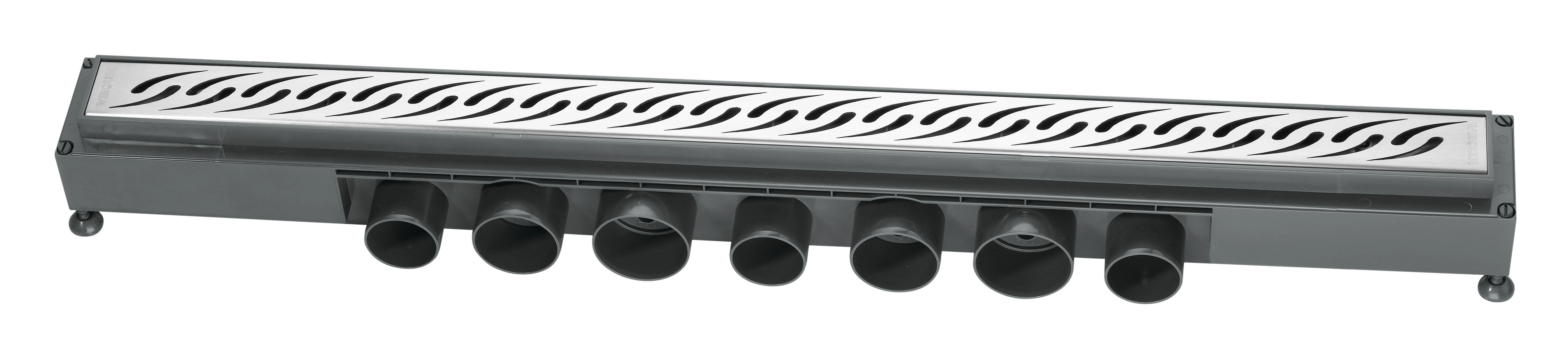 Canivelle de douche Wirquin Venisio 70 cm avec grille gouttes d’eau - débit d'évacuation 84 L/min - vue 4