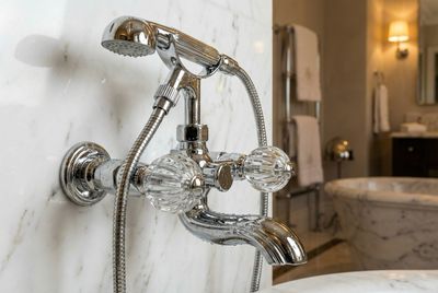 Mélangeur de bain / douche Delepine - Collection "Mandarine Cristal Clair"